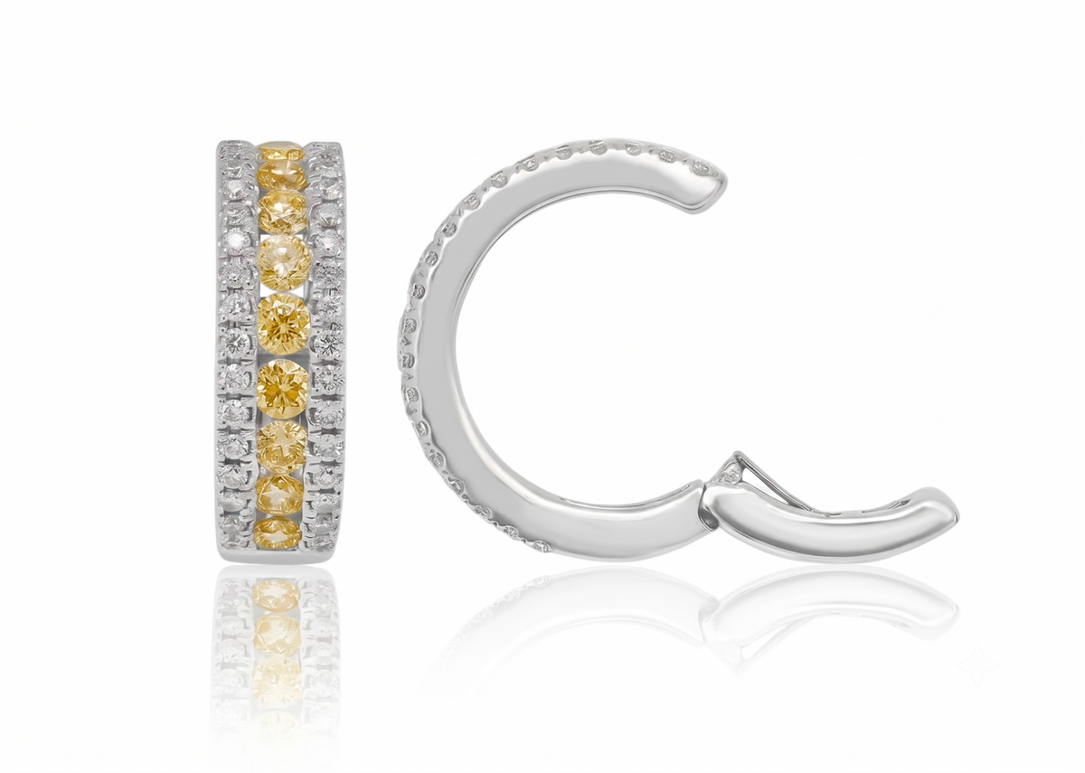 Joy Yellow Diamond Ear Cuff